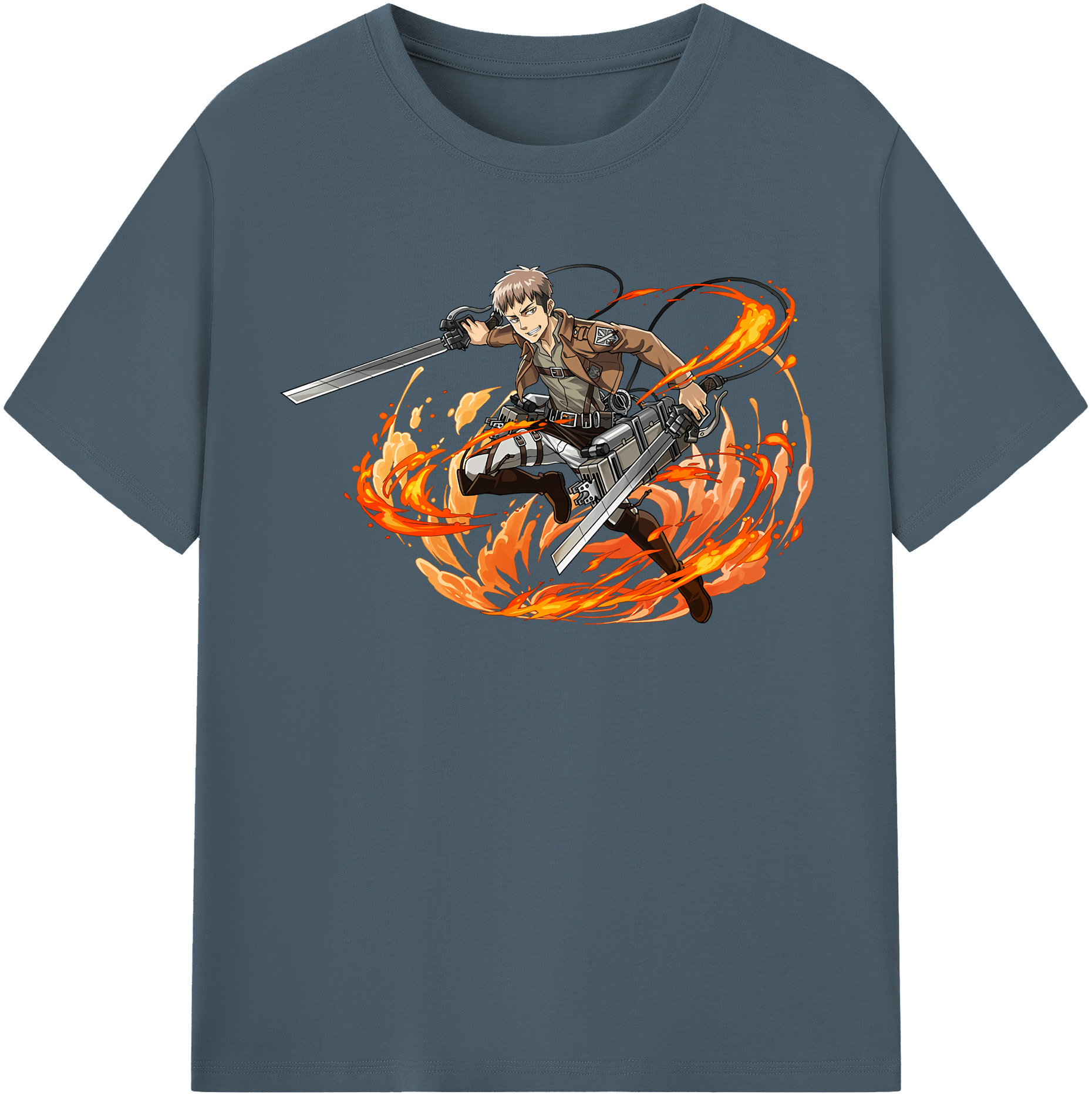 （画像用） 進撃の巨人 ジャン・キルシュタイン Attack on Titan Jean Kirstein 綿100％半袖Tシャツ（フロントプリント）